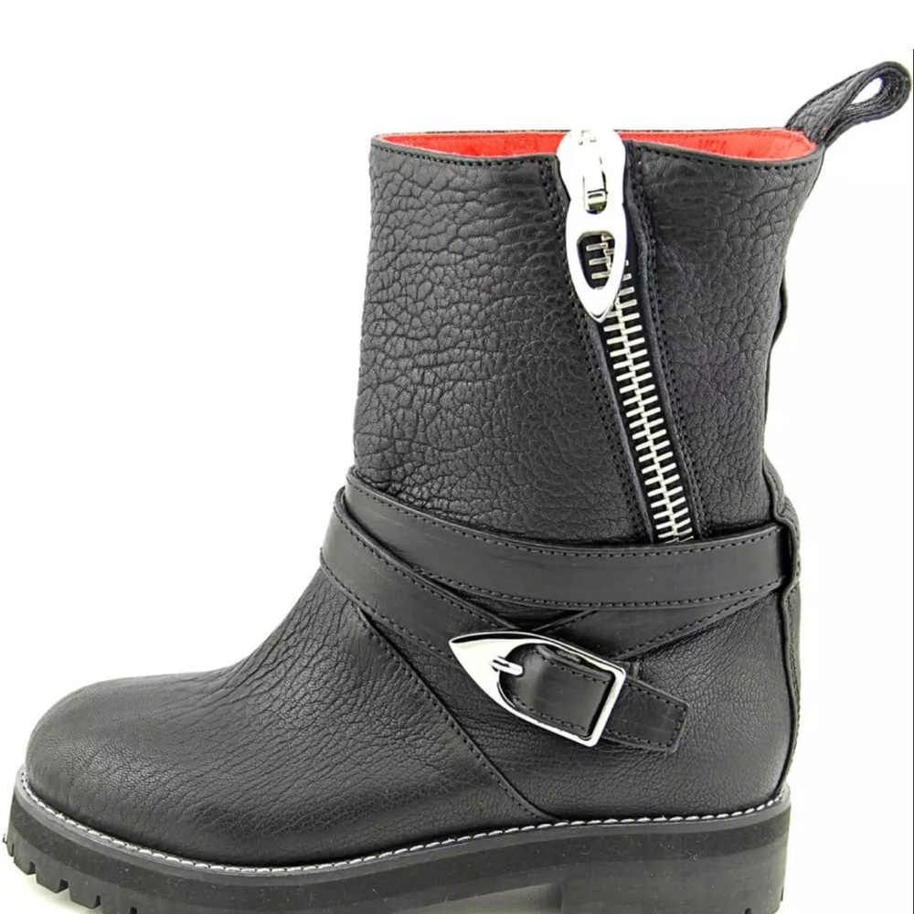 MCM leather zipper MOTO biker boots BRAND NEW TAGS size 40 US 9.5 exquisite $760